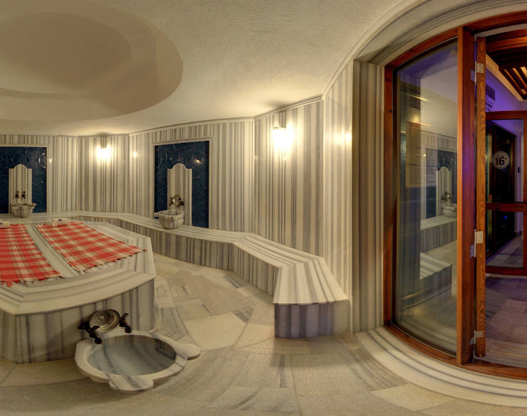 Montana Pine Spa marble spa room